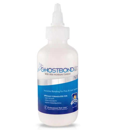 GHOSTBOND XL Hair Replacement Adhesive 5oz- Invisible Wig Bonding Glue: Water & Oil-Resistant, Non-Toxic, Light Hold for Secure and Natural-Looking Poly and Lace Hairpiece, Wigs & Toupee Systems 5 Ounce (Pack of 1) White