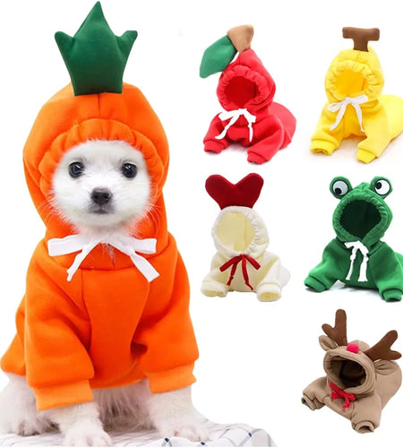 Warm Dog Winter Clothes Cute Fruit Dog