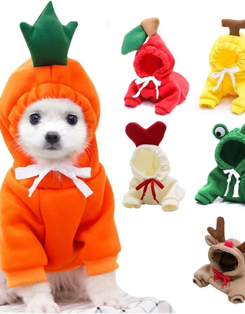 Load image into Gallery viewer, Warm Dog Winter Clothes Cute Fruit Dog
