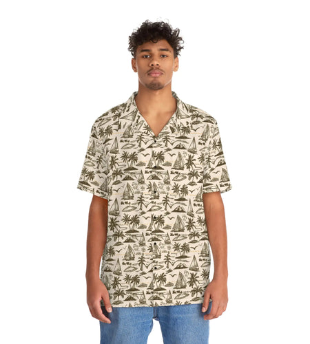 Men's Vintage Sailor Hawaiian Shirt