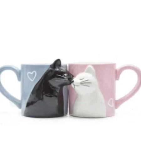 Kissing Cat Mugs