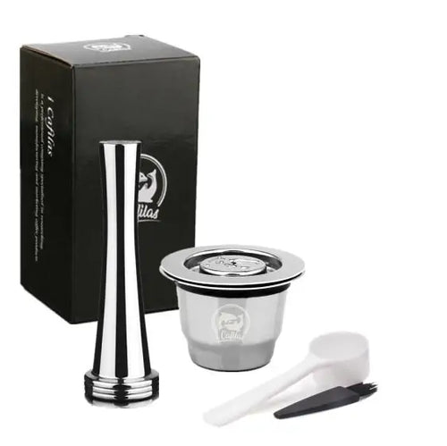Load image into Gallery viewer, Stainless Steel Refillable Coffee Capsule and Accessories
