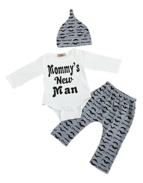 Load image into Gallery viewer, Mommy&#39;s New Man Outfit
