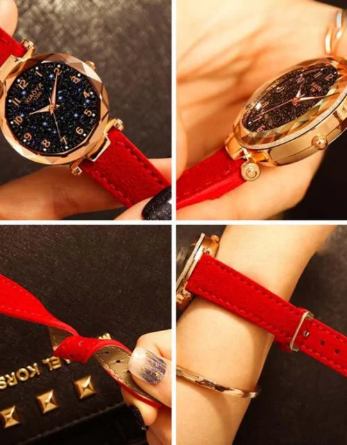 Load image into Gallery viewer, Premium Leather Star Sky Watch
