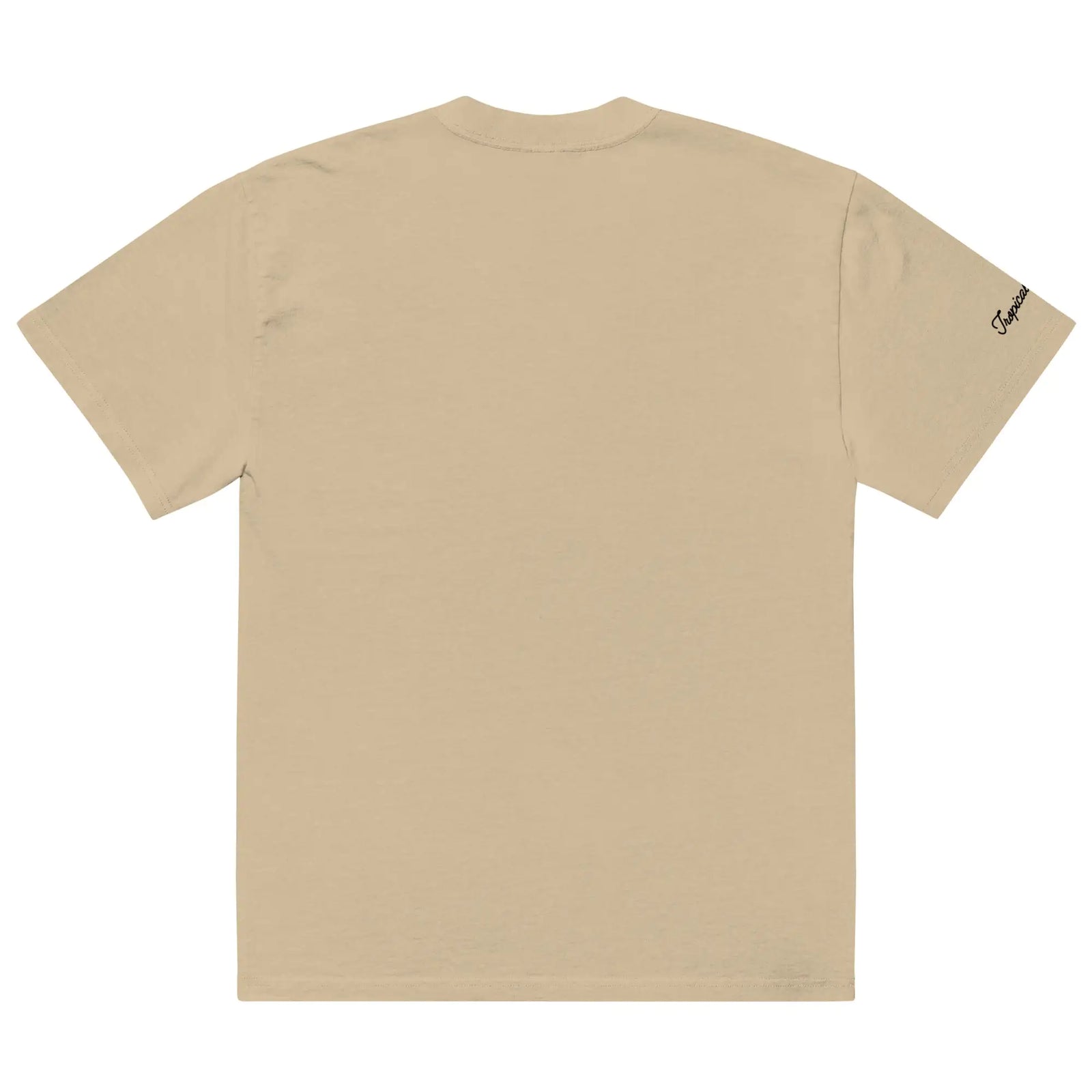 Oversized Tropical Seas Printed Faded T-shirt