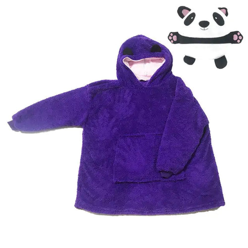 Load image into Gallery viewer, Kids Pets Blanket Hoodie Soft Plush
