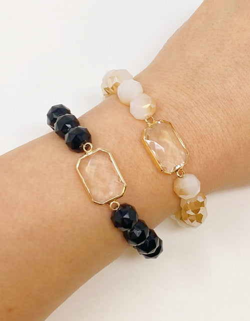 Load image into Gallery viewer, Diamond Cut Beads Stretch Bracelet
