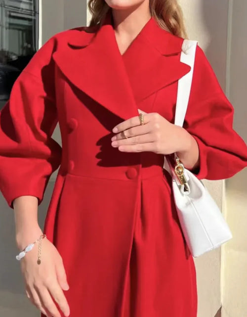 Load image into Gallery viewer, Vintage Lantern Sleeve Lapel Jacket
