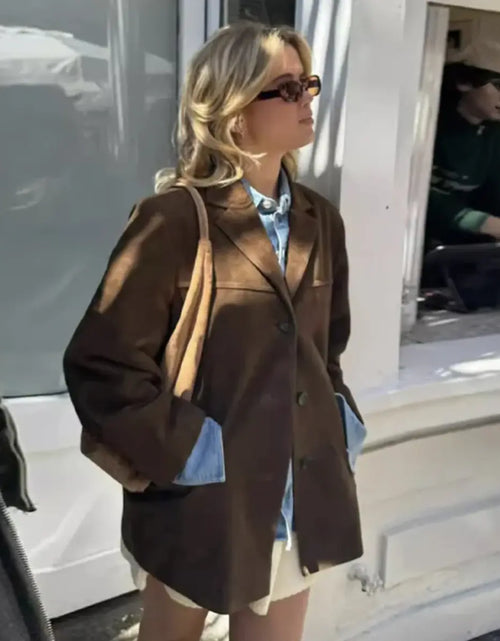 Load image into Gallery viewer, Women&#39;s Fall Winter Coat Fashion Polo Collar Double-breasted Extended Trench Coat
