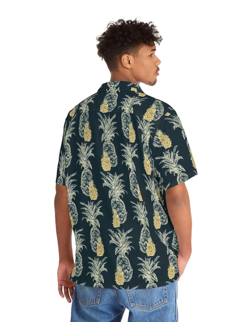 Load image into Gallery viewer, Men&#39;s Vintage Pineapple Hawaiian Shirt
