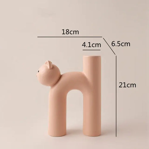 Load image into Gallery viewer, Cat Head Tube Vase
