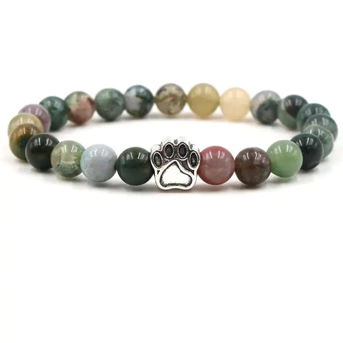 Load image into Gallery viewer, Pet Footprint Stone Bracelets
