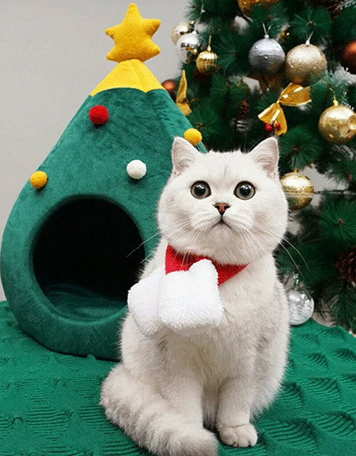 Load image into Gallery viewer, Christmas Cat House
