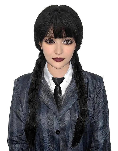 Load image into Gallery viewer, Old Lady Wig And Glasses Grey Wig Short Cosplay Grandma Wig Costume For Women Gray Old Lady
