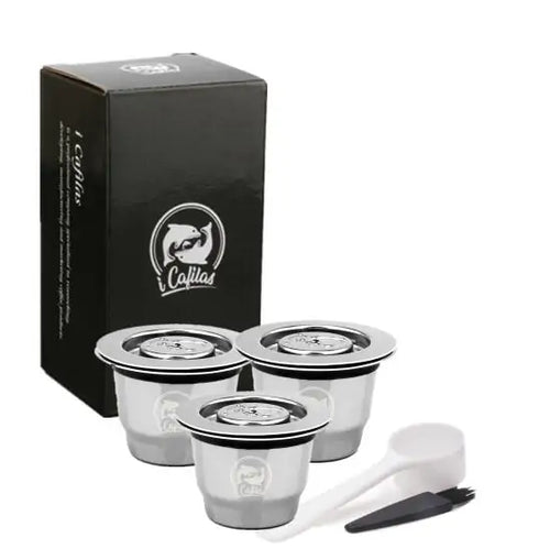 Load image into Gallery viewer, Stainless Steel Refillable Coffee Capsule and Accessories
