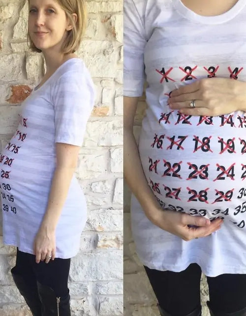 Load image into Gallery viewer, Baby Countdown Maternity Shirt
