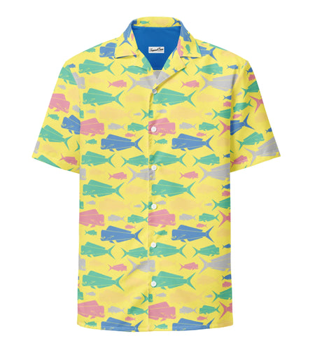 Dorado Fish Island Button Down Hawaiian Shirt - Coastal Summer 2024 Collection