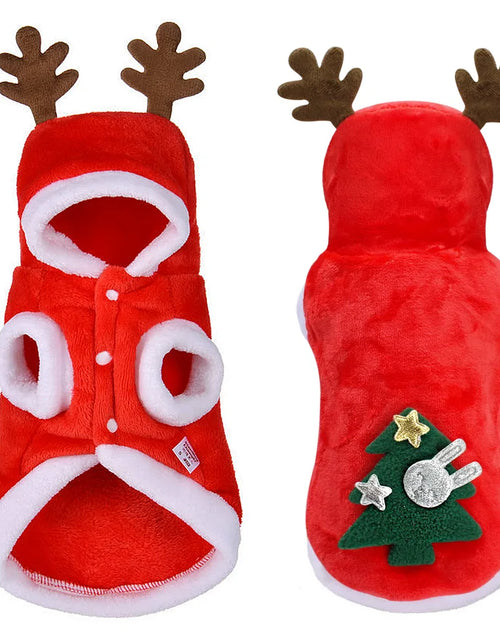 Load image into Gallery viewer, Christmas Cat Clothes Small Dogs Cats Santa Costume
