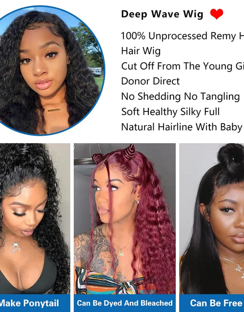 Load image into Gallery viewer, Deep Wave Frontal Wig

