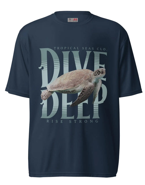 Load image into Gallery viewer, Dive Deep Sea Turtle Performance T-shirt
