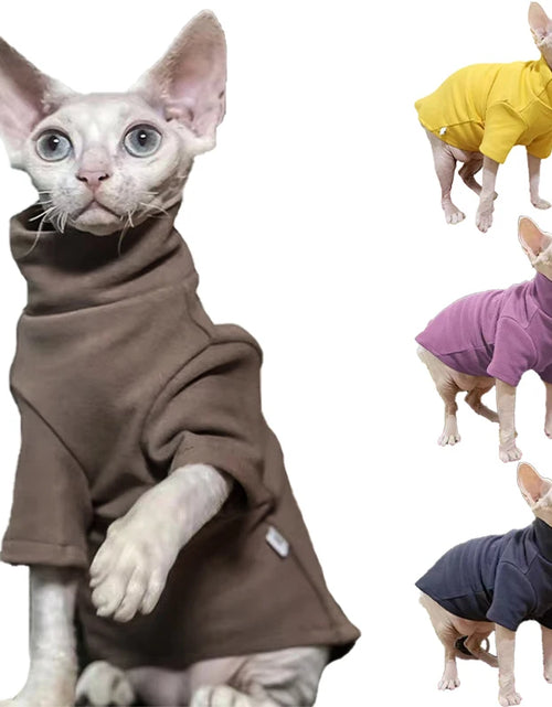 Load image into Gallery viewer, Warm Winter Clothes for Sphynx Cats
