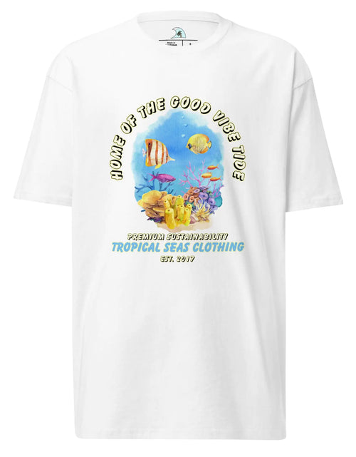 Load image into Gallery viewer, Men’s Premium Heavyweight Watercolor Reef tee
