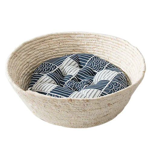 Load image into Gallery viewer, Cat Straw Bed
