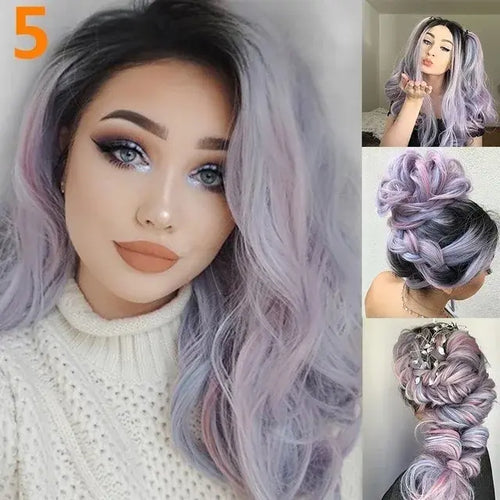 Load image into Gallery viewer, OmbreLong Silver Wig
