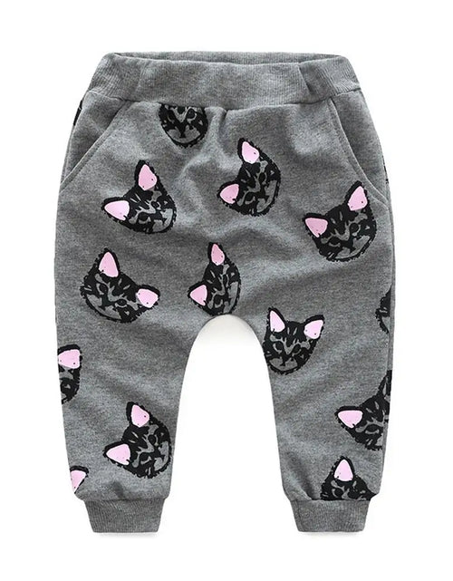 Load image into Gallery viewer, Long Sleeve Cats Print Tracksuit
