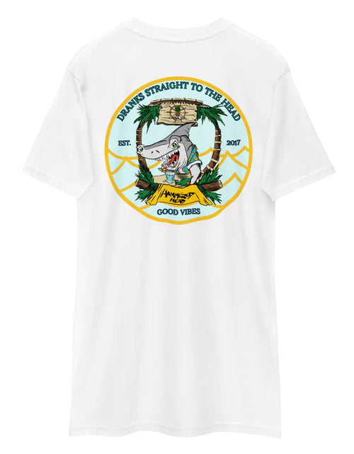 Load image into Gallery viewer, Men&#39;s Tropical Hammered Head Shark t-shirt
