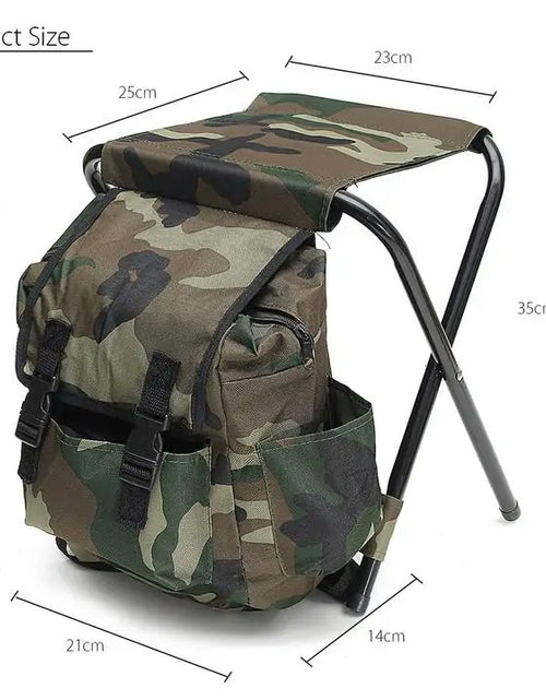 Load image into Gallery viewer, Folding Stool Backpack
