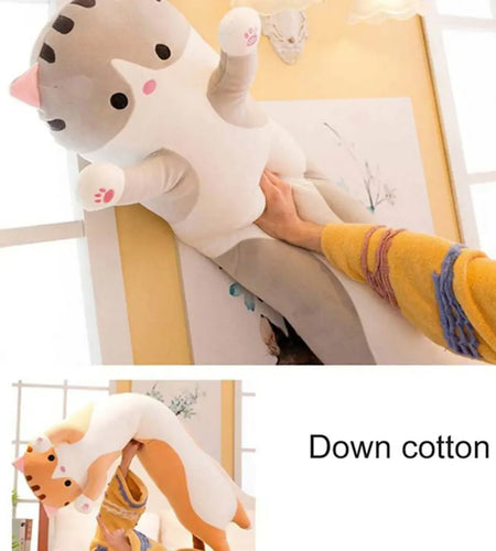 Cat Cuddly Toy Side Sleeper Pillow Children