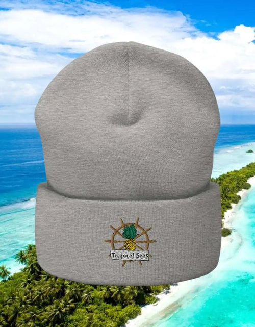 Load image into Gallery viewer, OG Tropical Seas Cuffed Beanie
