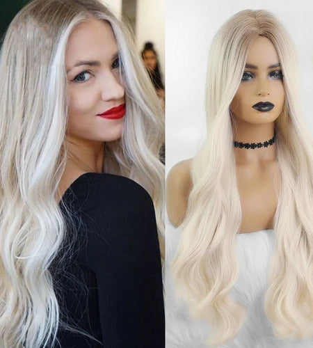 Wavy Middle Part Wigs