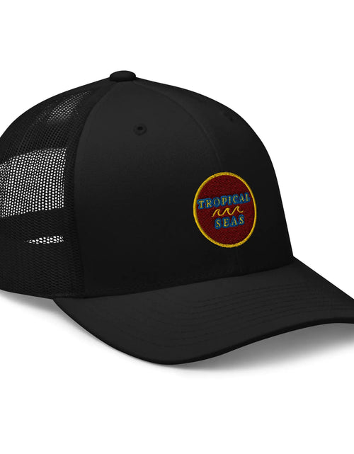 Load image into Gallery viewer, Tropical Maroon Trucker Hat

