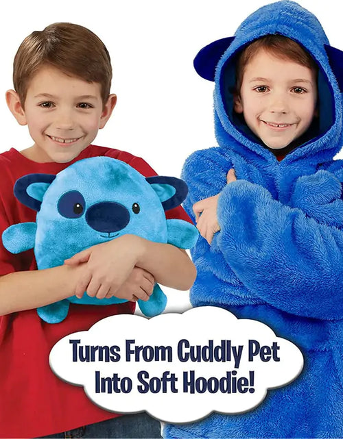 Load image into Gallery viewer, Kids Pets Blanket Hoodie Soft Plush
