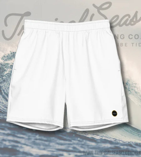 Men's White Eco Board Shorts