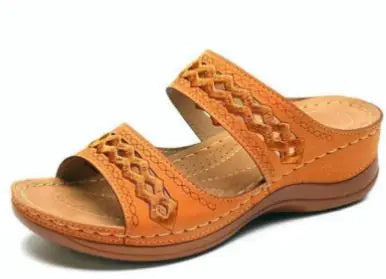 Load image into Gallery viewer, Open Toe Vintage Slippers
