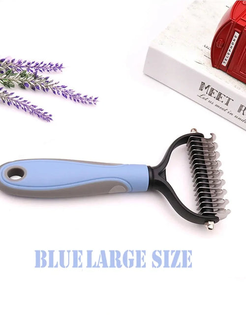 Load image into Gallery viewer, Precise Hair Removal Comb: Dematting and Deshedding Grooming Tool for Dogs and Cats
