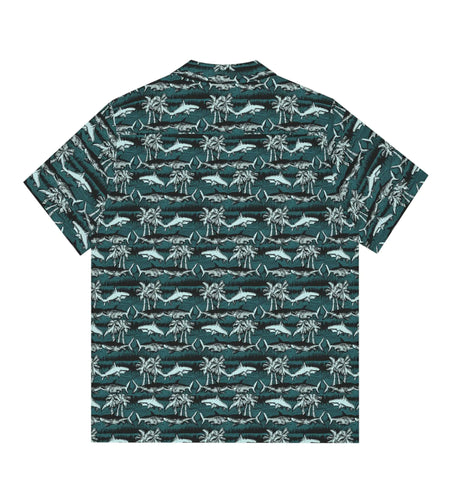 Men's Vintage Chalk Shark Hawaiian Shirt