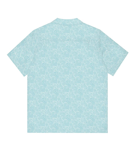 Men's Tropical Ocean Print Hawaiian Shirt