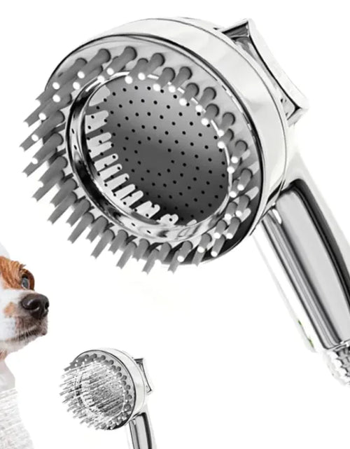 Load image into Gallery viewer, Dog Shower Attachment 2 In 1 Shower Hose Attachment Dog Bathing Soft Silicone Comb Teeth Ergonomic Grip For Dog Bath Accessories
