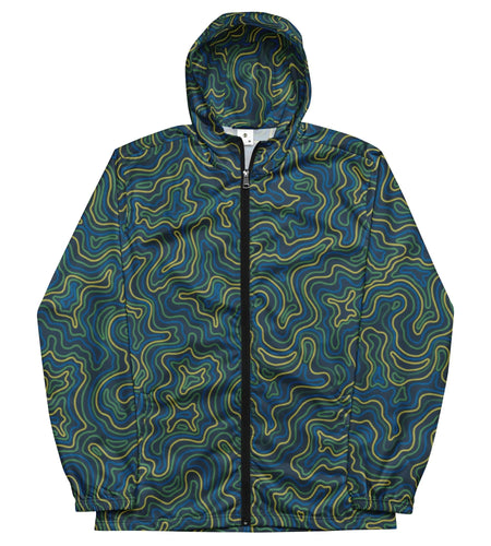 Men’s Tropical Electric Coral Windbreaker