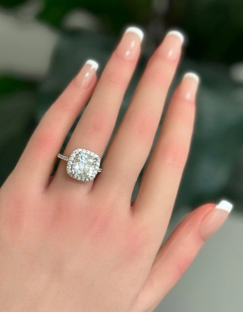 Load image into Gallery viewer, 5 Carat Cushion Cut Moissanite Ring
