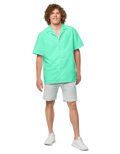 Load image into Gallery viewer, Aqua Sky button shirt
