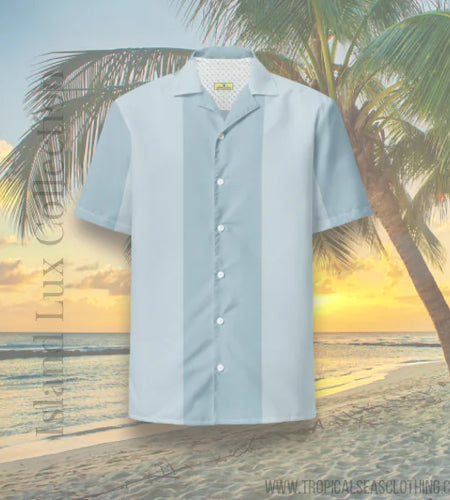 Mako Blue Button Shirt: Dive into Coastal Elegance!