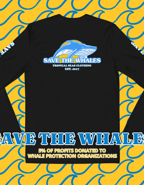 Load image into Gallery viewer, Save the Whales Long Sleeve Fitted Crew
