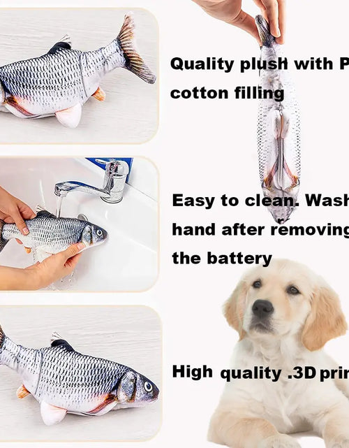 Load image into Gallery viewer, Pets Interactive Electronic Floppy Fish Toys
