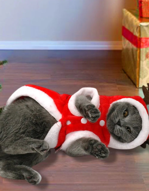 Load image into Gallery viewer, Christmas Cat Clothes Small Dogs Cats Santa Costume
