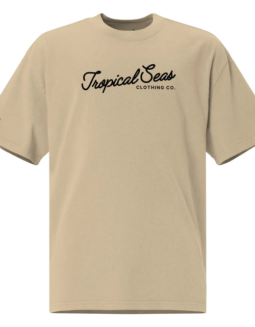 Load image into Gallery viewer, Oversized Tropical Seas Printed Faded T-shirt
